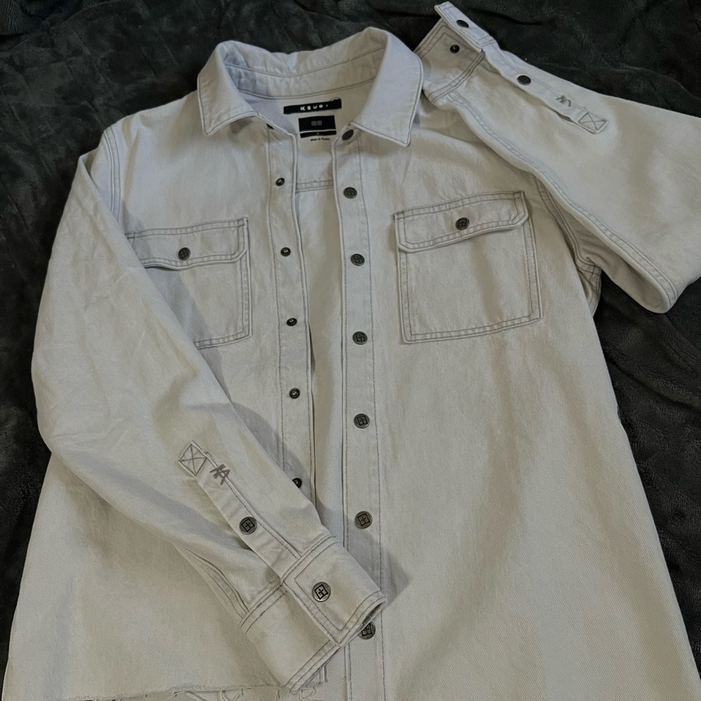 Ksubi White Denim Jacket